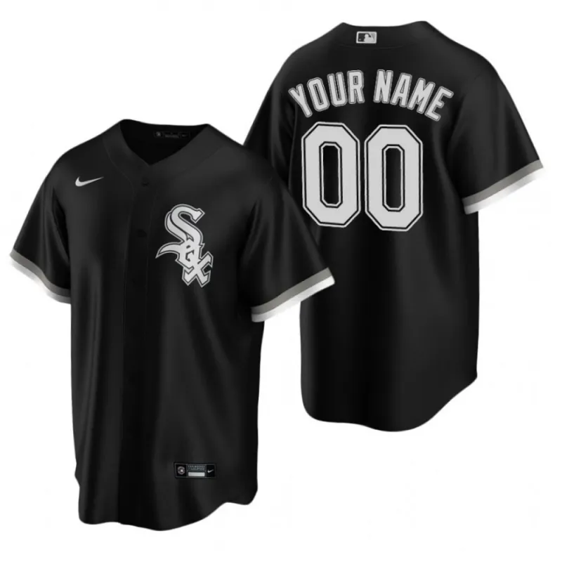 Camiseta personalizada Nike negra de los Chicago White Sox para hombre, temporada 2020