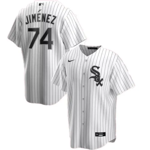 Camiseta de casa de Eloy Jimenez #74 Nike White&Roayl de los Chicago White Sox para hombre