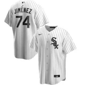Maglia da uomo Chicago White Sox Eloy Jimenez #74 Nike White&Roayl Home