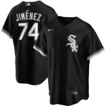 Maglia alternativa nera da uomo dei Chicago White Sox Eloy Jimenez #74 Nike