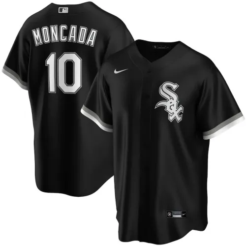 Jersey Nike Negro Home 2020 Yoán Moncada #10 Chicago White Sox, Hombre