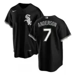 Heren Chicago White Sox Tim Anderson #7 Nike Black Home 2020 Jersey