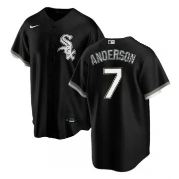 Maglia da uomo Chicago White Sox Tim Anderson #7 Nike Nero Home 2020