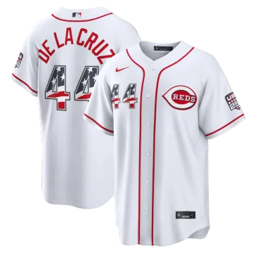 Elly De La Cruz Cincinnati Reds Nike USA 250 Fourth of July Home Stadium Jersey - White