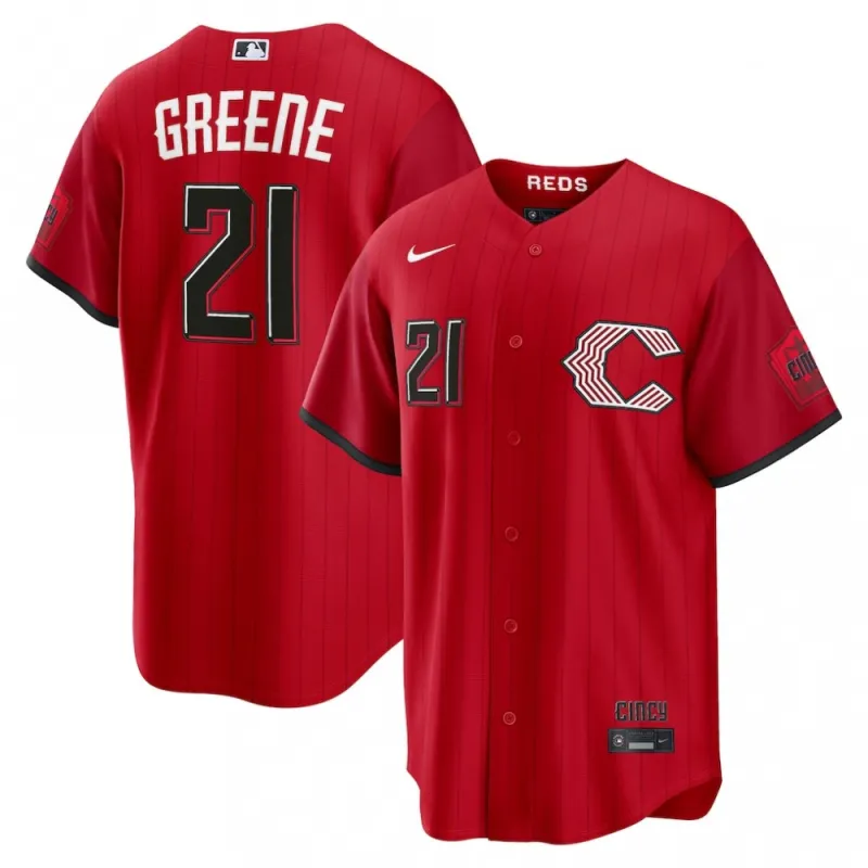 Hunter Greene Cincinnati Reds Nike 2026 City Connect Stadium Jersey – Red