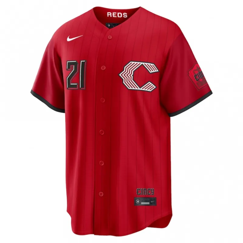 Hunter Greene Cincinnati Reds Nike 2026 City Connect Stadium Jersey – Red