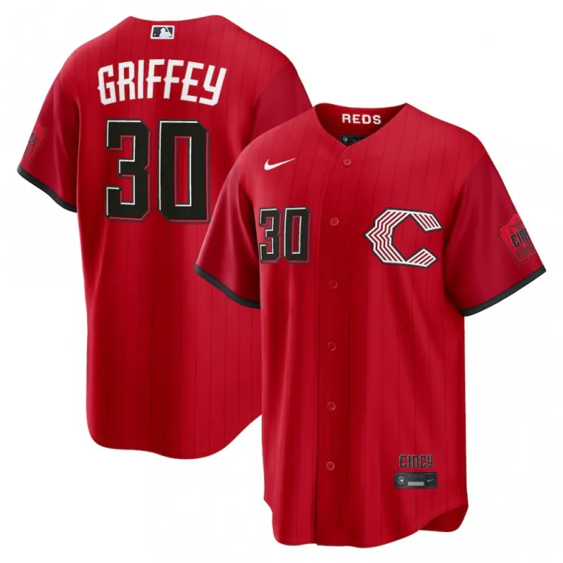 Ken Griffey Jr. Cincinnati Reds Nike 2026 City Connect Stadium Jersey – Red