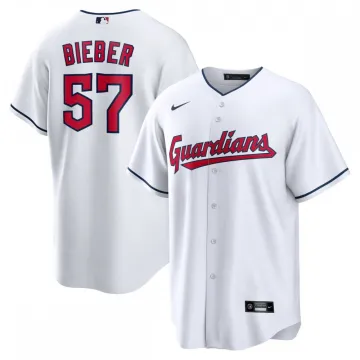 Shane Bieber Cleveland Guardians Nike Replica Speler Jersey - Wit