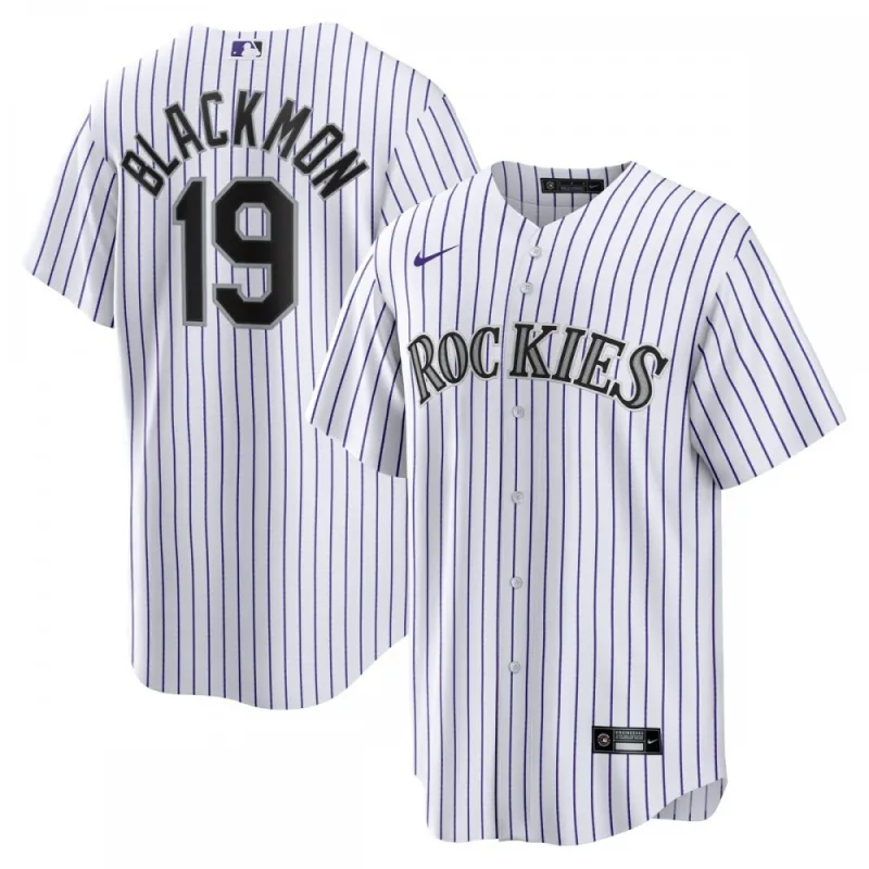Charlie Blackmon Colorado Rockies Nike Home Replica Player Name Jersey – White