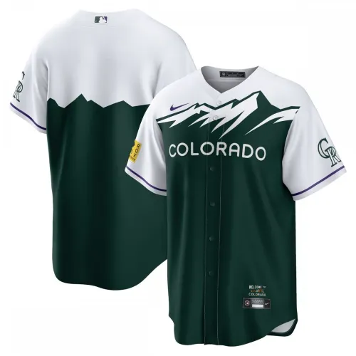 Colorado Rockies Nike 2022 City Connect replica-teamshirt - Groen
