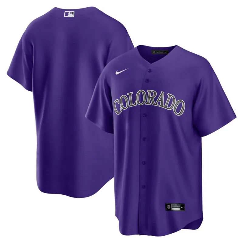 Colorado Rockies Nike Alternate Replica Team Jersey – Purple