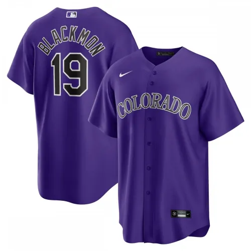Charlie Blackmon Colorado Rockies Nike Alternate Replica Player Name Jersey - Paars