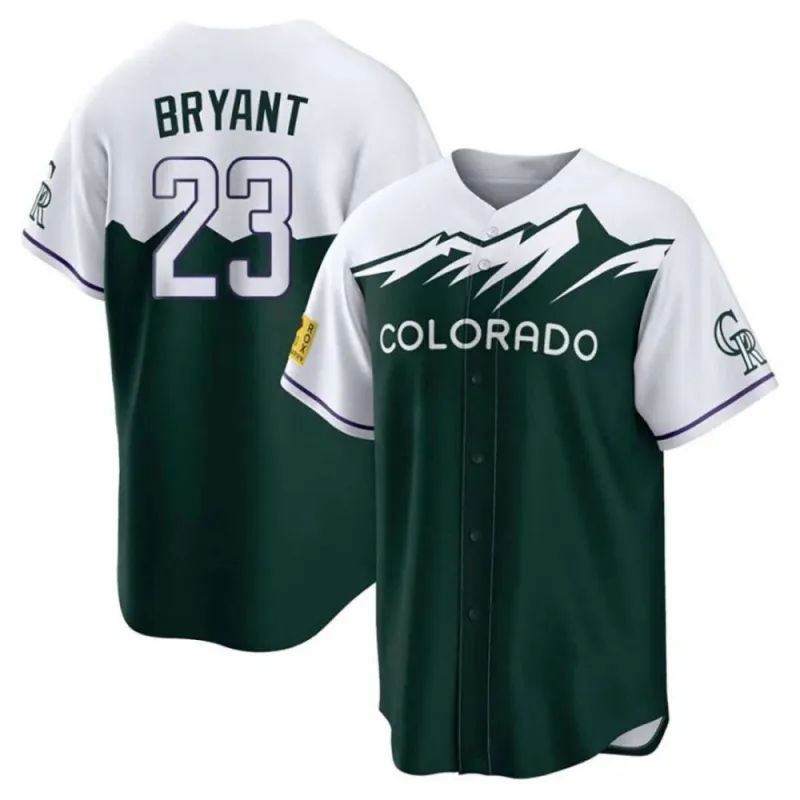 Kris Bryant Colorado Rockies Nike Youth 2022 City Connect Replica Player Jersey – Green