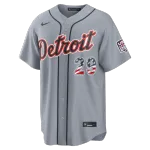 Tarik Skubal Detroit Tigers Nike USA 250 Fourth of July Road Stadium Jersey – Gray