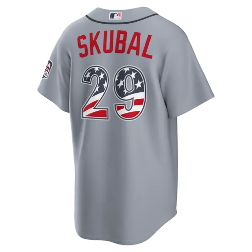 Tarik Skubal Detroit Tigers Nike USA 250 Fourth of July Road Stadium Jersey – Gray