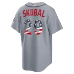 Tarik Skubal Detroit Tigers Nike USA 250 Fourth of July Road Stadium Jersey – Gray