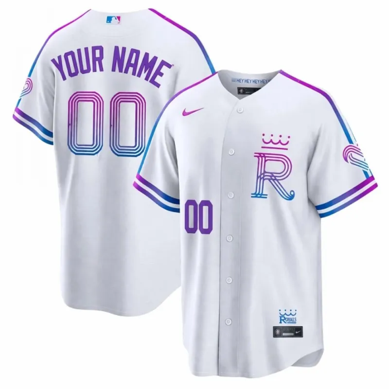 Kansas City Royals Nike 2026 City Connect Stadium Custom Jersey – White