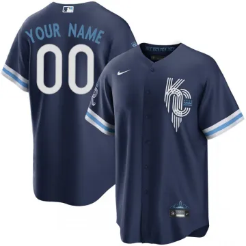 Kansas City Royals Nike Stadt verbinden Replik benutzerdefinierte Jersey - Navy