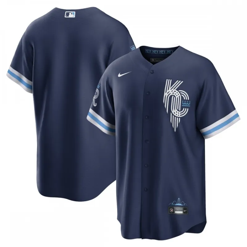 Kansas City Royals Nike 2022 City Connect Replica Jersey – Navy