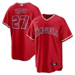 Mike Trout Los Angeles Angels Nike Alternate Replica Spieler Name Jersey - rot