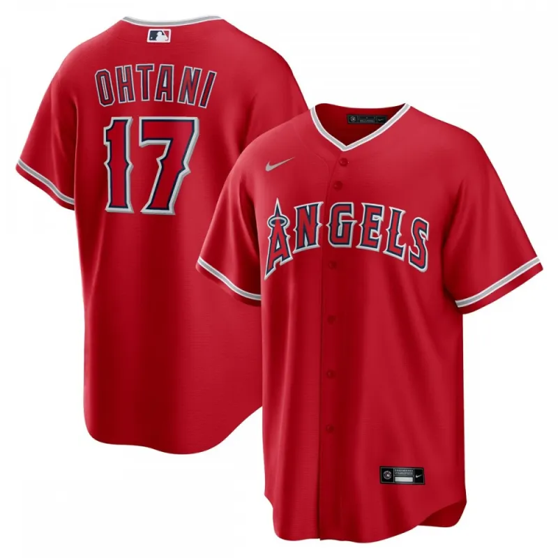 Shohei Ohtani Los Angeles Angels Nike Alternate Replica Player Name Jersey – Red