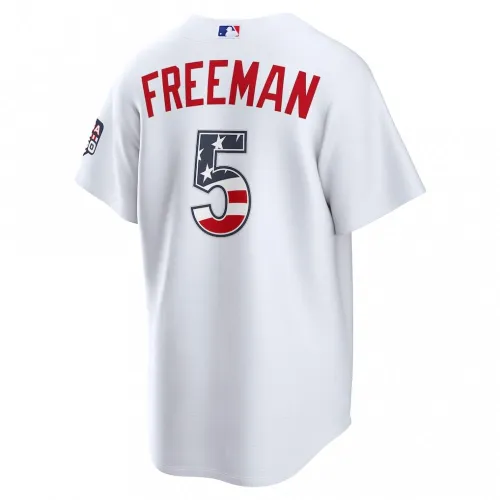 Freddie Freeman Los Angeles Dodgers Nike USA 250 Fourth of July Home Stadium Jersey – White