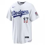 Shohei Ohtani Los Angeles Dodgers Nike USA 250 Fourth of July Home Stadium Jersey – White