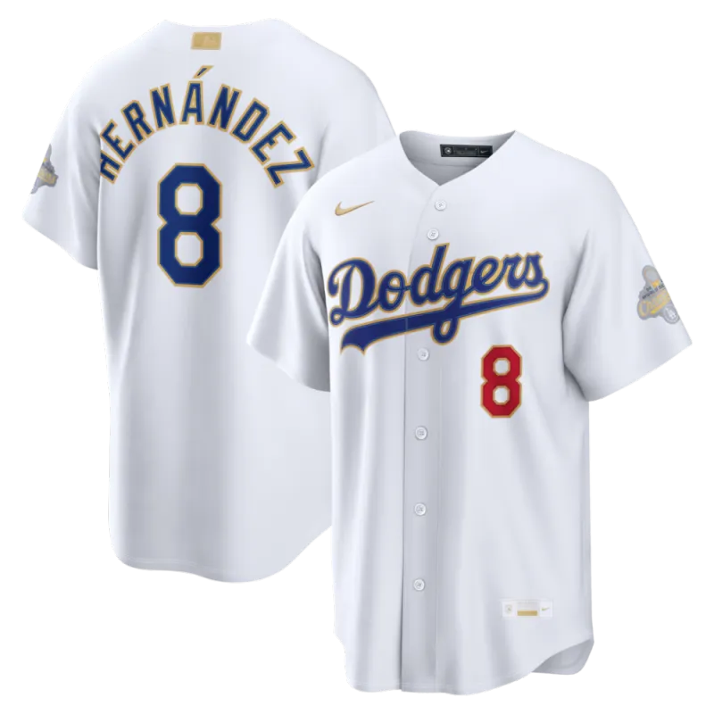 Enrique Hernández Los Angeles Dodgers Nike 2026 Gold Collection Stadium Jersey – White