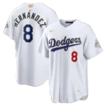 Enrique Hernández Los Angeles Dodgers Nike 2026 Gold Collection Stadium Jersey - White Enrique Hernández Los Angeles Dodgers Nike 2026 Gold Collection Stadium Jersey – White