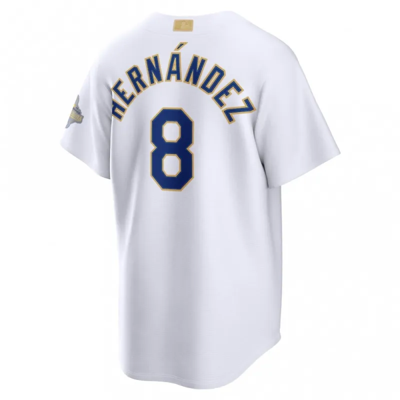 Enrique Hernández Los Angeles Dodgers Nike 2026 Gold Collection Stadium Jersey – White