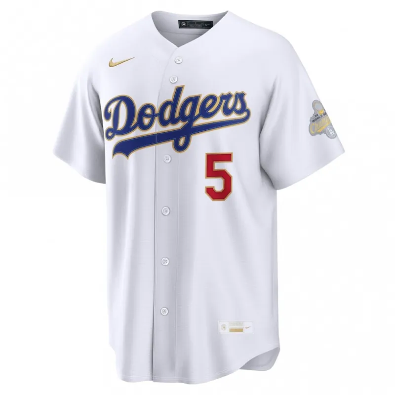 Freddie Freeman Los Angeles Dodgers Nike 2026 Gold Collection Stadium Jersey – White