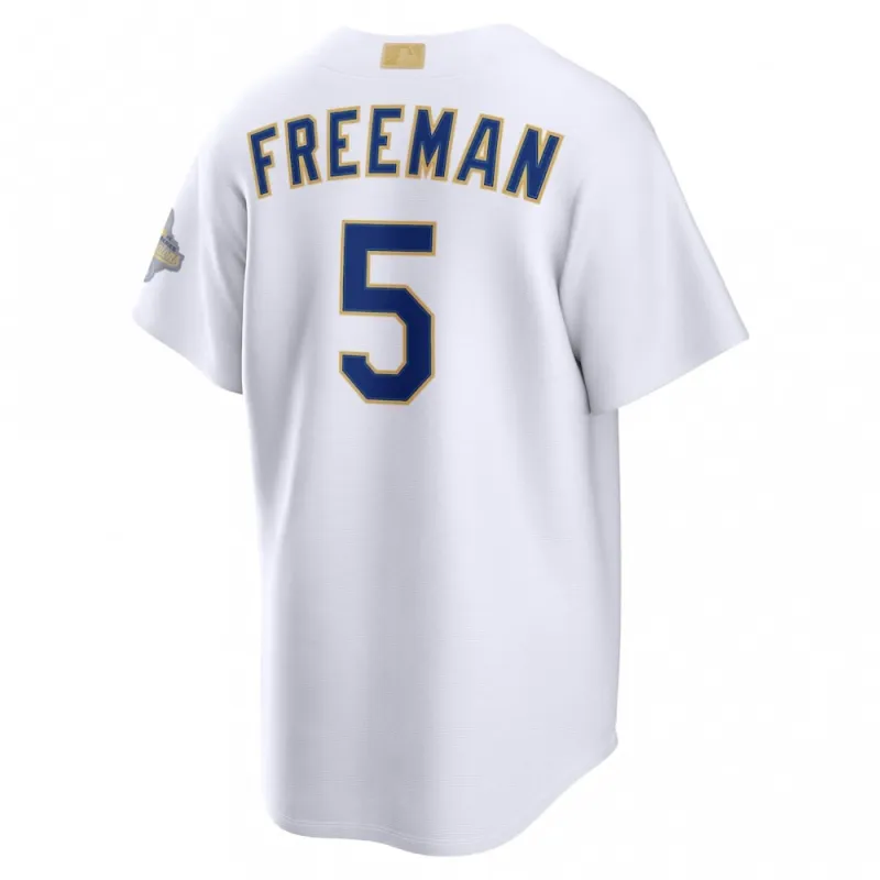 Freddie Freeman Los Angeles Dodgers Nike 2026 Gold Collection Stadium Jersey – White