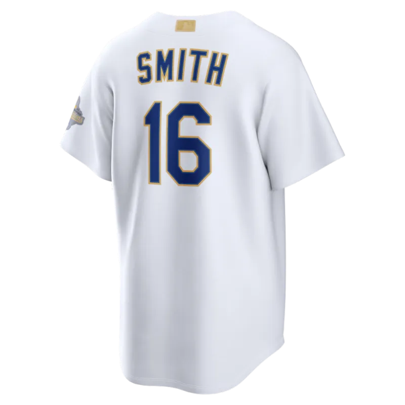 Will Smith Los Angeles Dodgers Nike 2026 Gold Collection Stadium Jersey – White