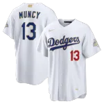 Max Muncy Los Angeles Dodgers Nike 2026 Gold Collection Stadium Jersey – White