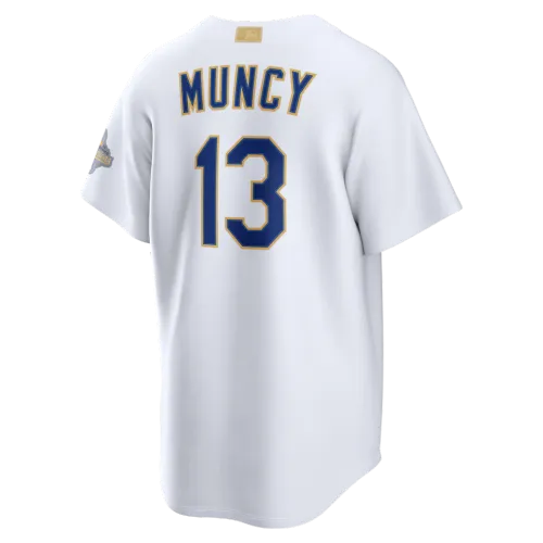 Max Muncy Los Angeles Dodgers Nike 2026 Gold Collection Stadium Jersey – White