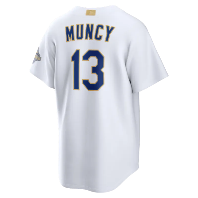 Max Muncy Los Angeles Dodgers Nike 2026 Gold Collection Stadium Jersey – White