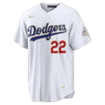 Clayton Kershaw Los Angeles Dodgers Nike 2026 Gold Collection Stadium Jersey – White