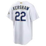 Clayton Kershaw Los Angeles Dodgers Nike 2026 Gold Collection Stadium Jersey – White