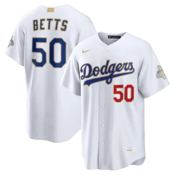 Mookie Betts Los Angeles Dodgers Nike 2026 Gold Collection Stadium Jersey - White