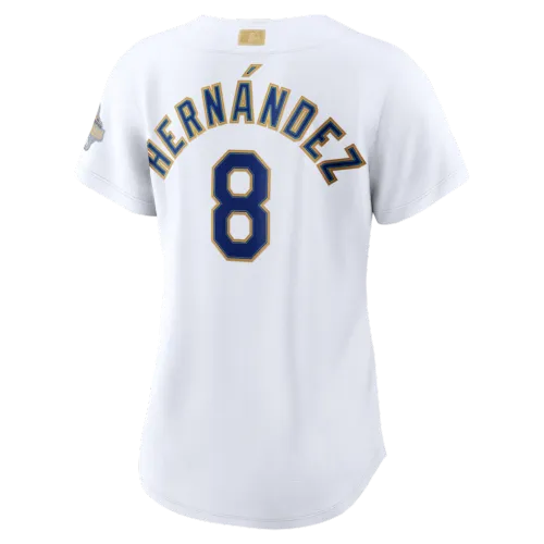 Enrique Hernández Los Angeles Dodgers Nike Women’s 2026 Gold Collection Stadium Jersey – White