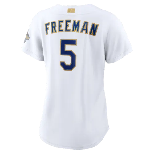 Freddie Freeman Los Angeles Dodgers Nike Women’s 2026 Gold Collection Stadium Jersey – White