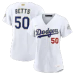 Mookie Betts Los Angeles Dodgers Nike Women's 2026 Gold Collection Stadium Jersey - White Mookie Betts Los Angeles Dodgers Nike Women’s 2026 Gold Collection Stadium Jersey – White