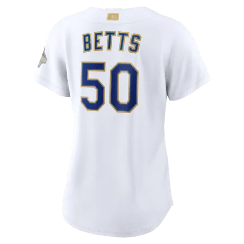 Mookie Betts Los Angeles Dodgers Nike Women’s 2026 Gold Collection Stadium Jersey – White