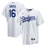 Will Smith Los Angeles Dodgers Nike Home Maglia Ufficiale Replica Giocatore - Bianco Will Smith Los Angeles Dodgers Nike Home Official Replica Player Jersey – White
