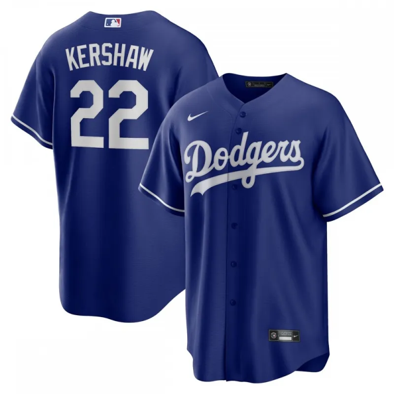 Clayton Kershaw Los Angeles Dodgers Nike Alternate Replica Player Name Jersey – Royal