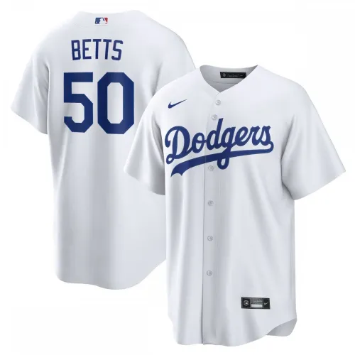Mookie Betts Los Angeles Dodgers Nike thuisreplica-shirt met spelersnaam - Wit