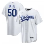 Mookie Betts Los Angeles Dodgers Camiseta interior Nike réplica del nombre del jugador - Blanca
