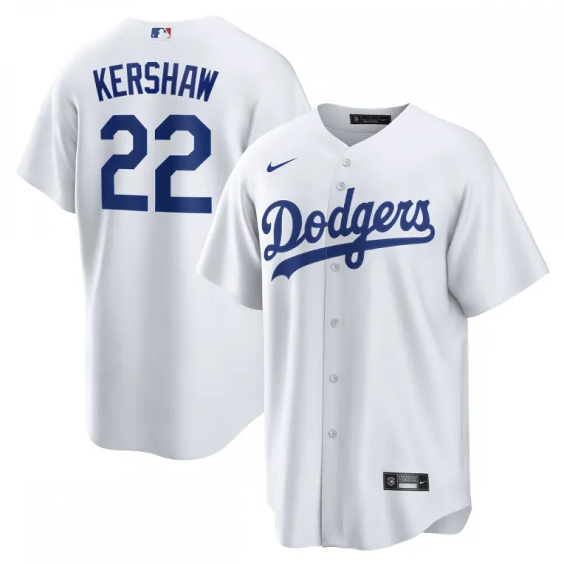 Clayton Kershaw Los Angeles Dodgers Nike Home Replica Player Name Jersey - Branco