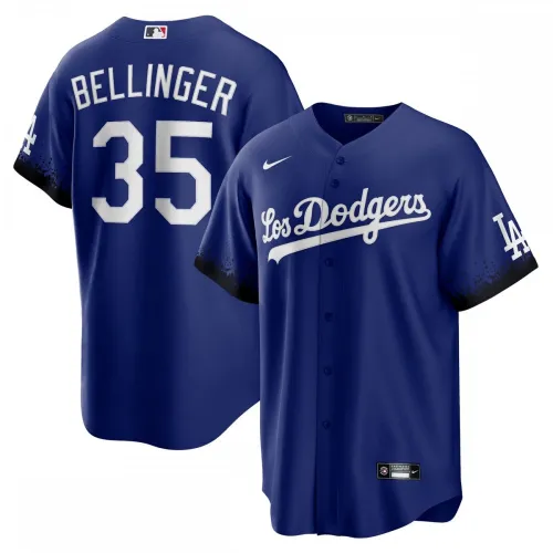Maillot de joueur réplique Nike 2021 City Connect de Cody Bellinger (Los Angeles Dodgers) - Bleu roi