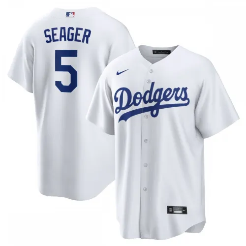 Corey Seager, Los Angeles Dodgers, Nike Heimtrikot-Replik mit Spielernamen – Weiß